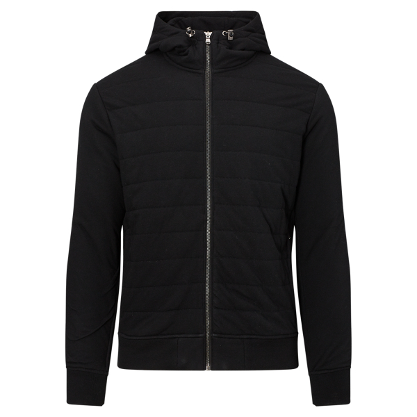 Quilted Jersey Full-Zip Hoodie | Sweatshirts T-Shirts