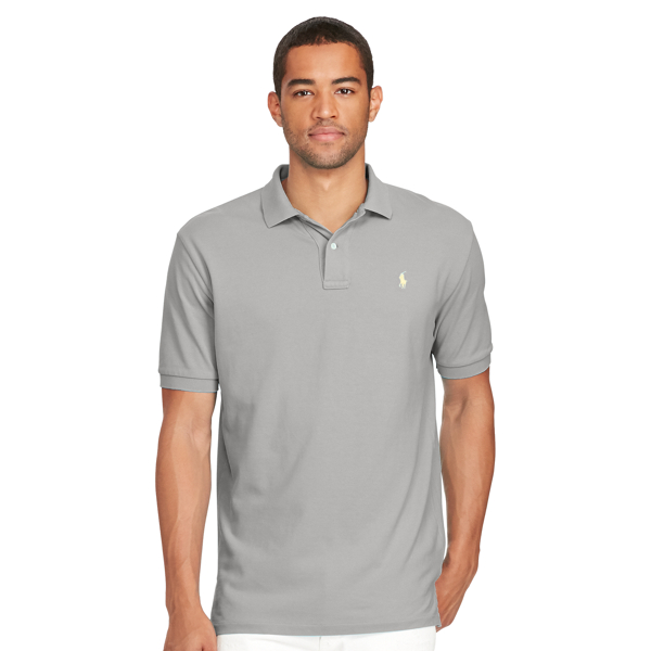 Perfect Grey Classic Fit Mesh Polo Shirt Polo Ralph Lauren 4