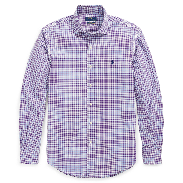 Slim Fit Checked Cotton Shirt