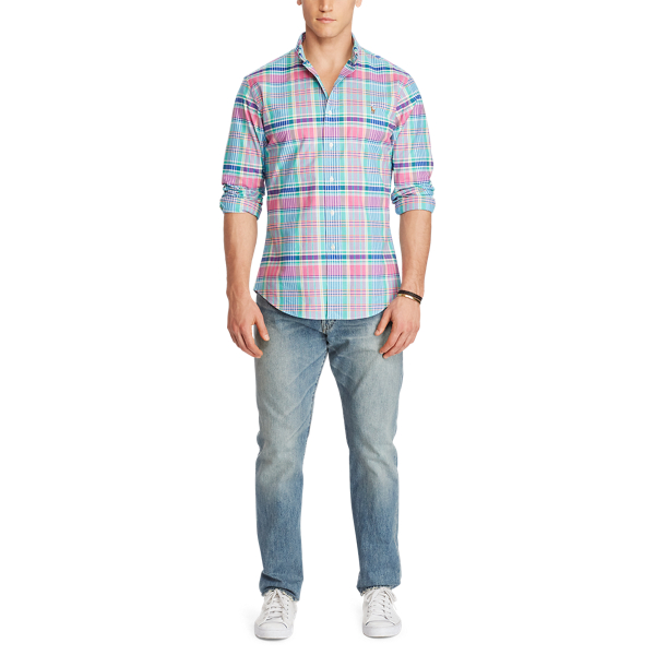 Maui Pink/Blue Multi Classic Fit Stretch Shirt Big & Tall 2