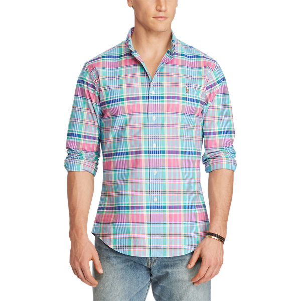Maui Pink/Blue Multi Classic Fit Stretch Shirt Big & Tall 3