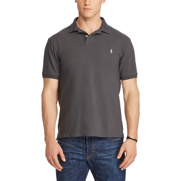 Black Mask Classic Fit Mesh Polo Shirt Big & Tall 3