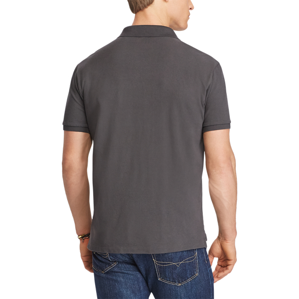 Black Mask Classic Fit Mesh Polo Shirt Big & Tall 4