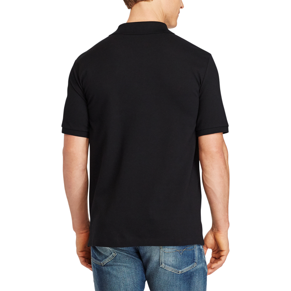 Polo Black Classic Fit Stretch Mesh Polo Big & Tall 4