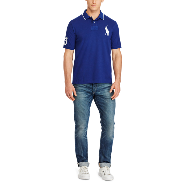 Fall Royal Classic Fit Mesh Polo Shirt Big & Tall 2