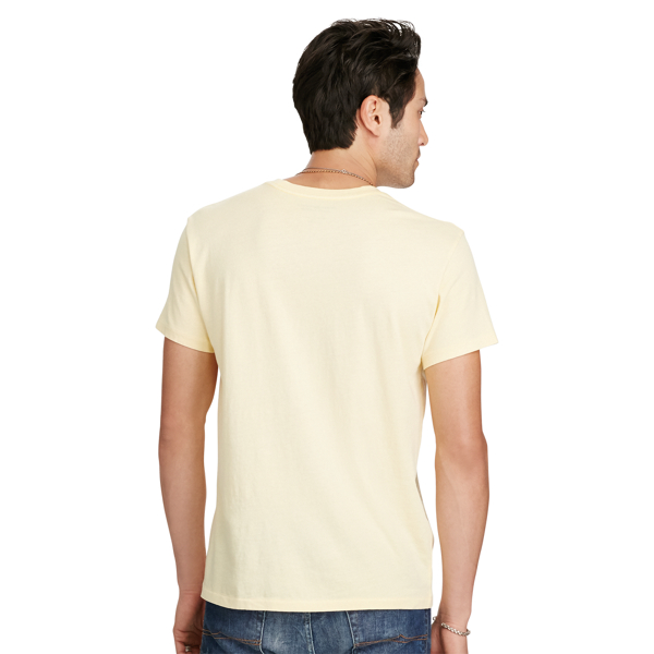Grecian Yellow Cotton Jersey Graphic Tee Polo Denim & Supply 2