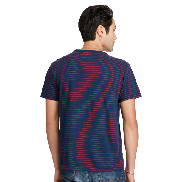 Captain Stripe Striped Cotton Jersey Tee Polo Denim & Supply 2