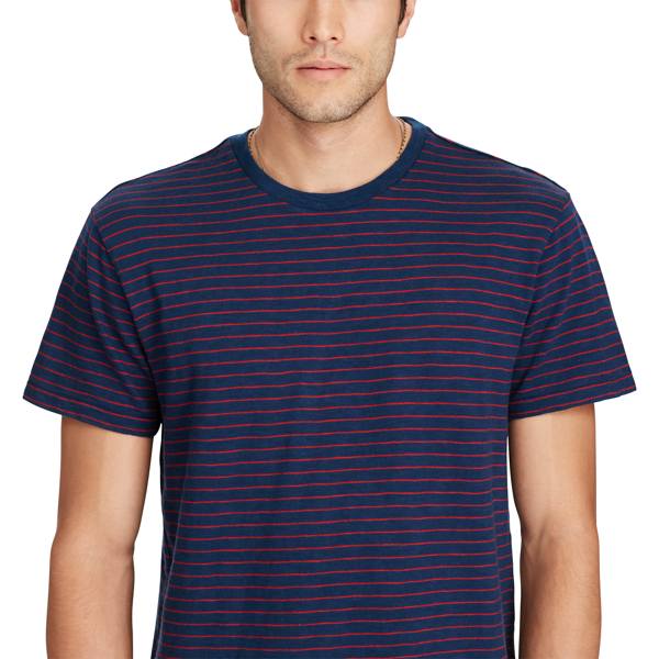 Captain Stripe Striped Cotton Jersey Tee Polo Denim & Supply 3