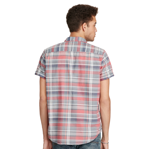 Daxon Plaid Plaid Cotton Oxford Shirt Polo Denim & Supply 2