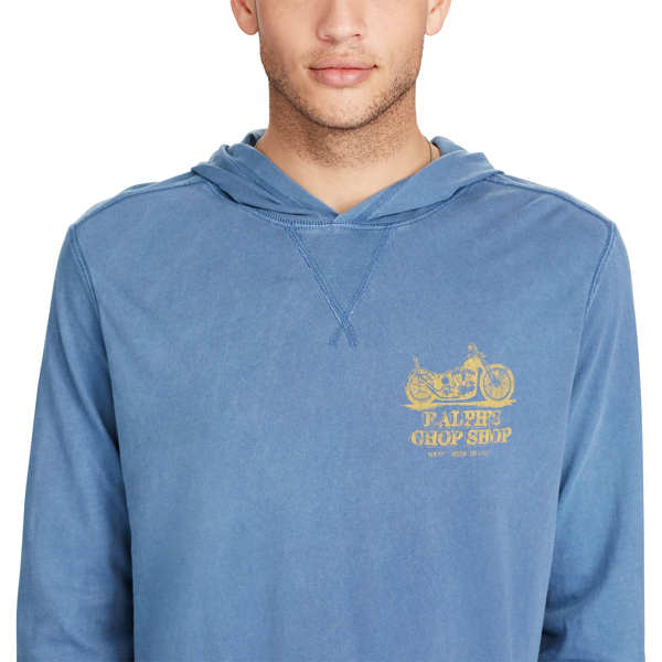 River Blue The Thrill Cotton Jersey Hooded Tee Polo Denim & Supply 3