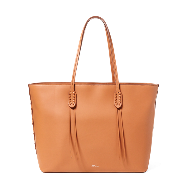 Lauren Ralph Lauren Lowell Modern Pocket Leather Tote outlets