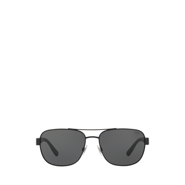 Matte Black Polo Square Sunglasses Polo Ralph Lauren 2