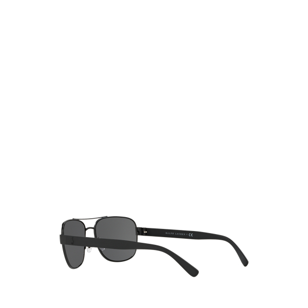 Matte Black Polo Square Sunglasses Polo Ralph Lauren 3