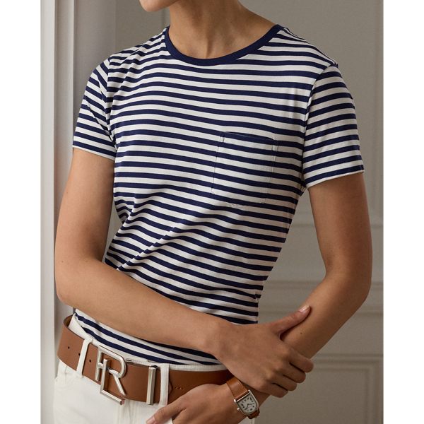 Polo Ralph Lauren クルーネック ポケット Tシャツ POLO RALPH LAUREN ポロラルフローレン ロゴ刺繍入りポケット付