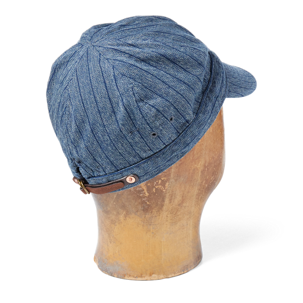 Navy Cotton Twill Engineer's Cap RRL 2
