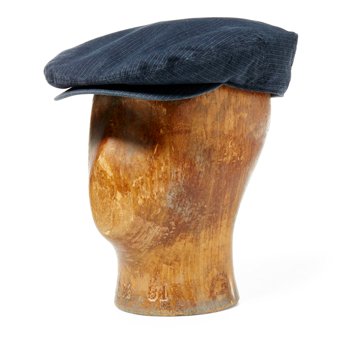 Striped Twill Driving Cap