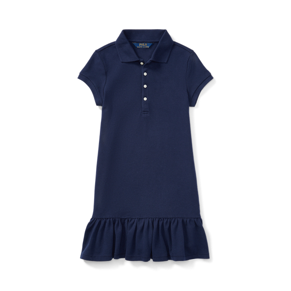 7-16 Stretch Mesh Polo Dress