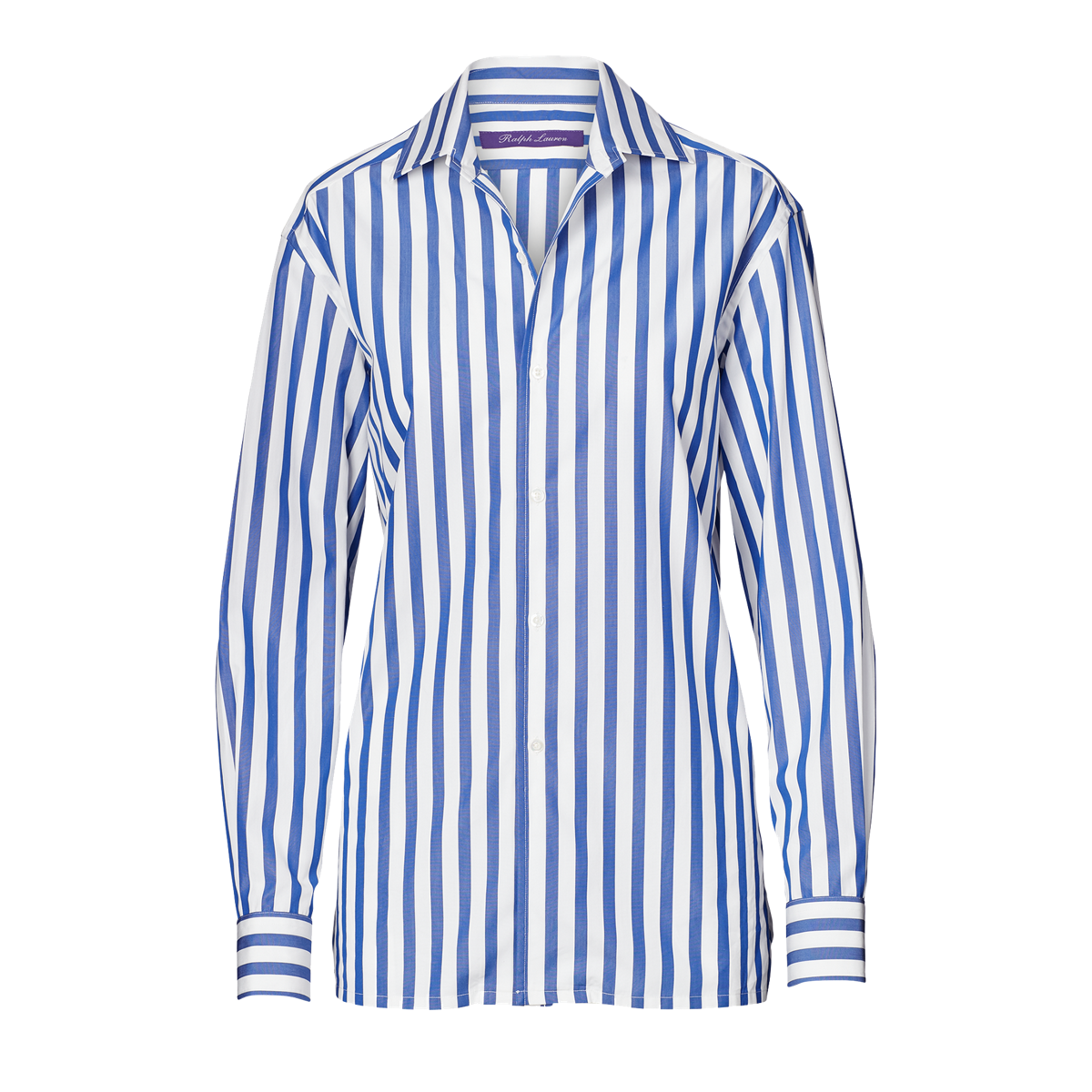 Blue and white striped shirt ralph lauren on sale