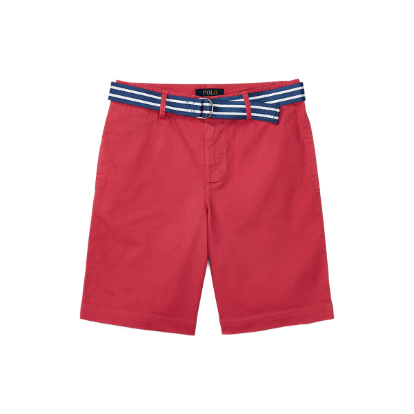 Belted Stretch Cotton Short