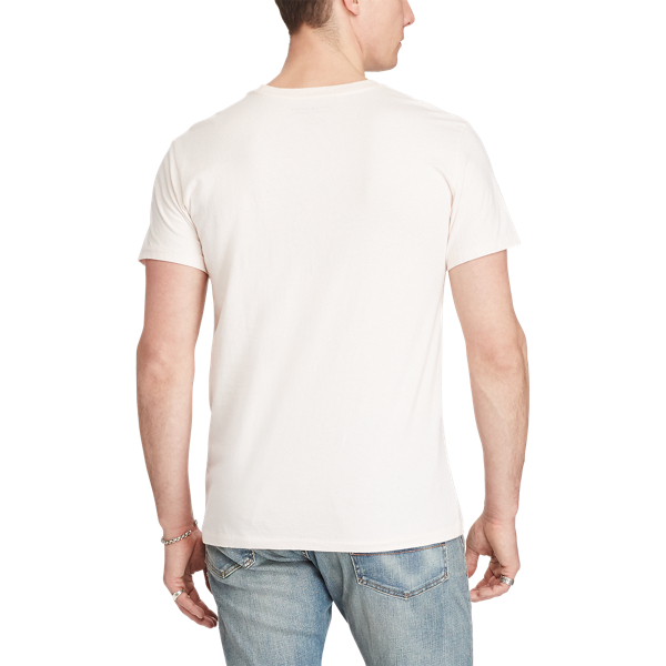 Petal Pink Cotton Jersey Graphic Tee Polo Denim & Supply 4