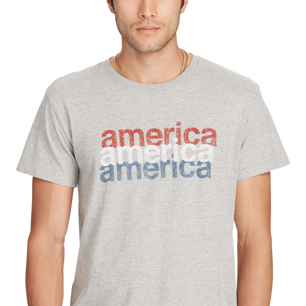 Granite Heather Cotton Jersey Graphic Tee Polo Denim & Supply 3