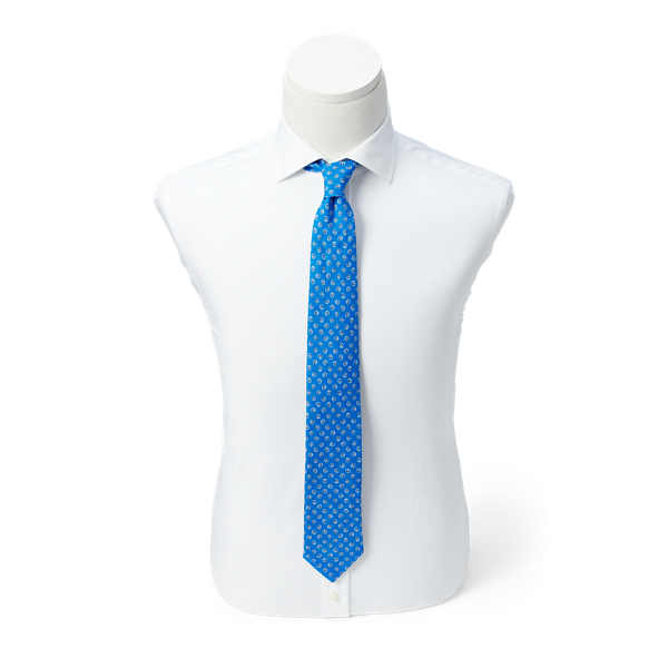 Royal Neat Linen Narrow Tie Polo Ralph Lauren 2