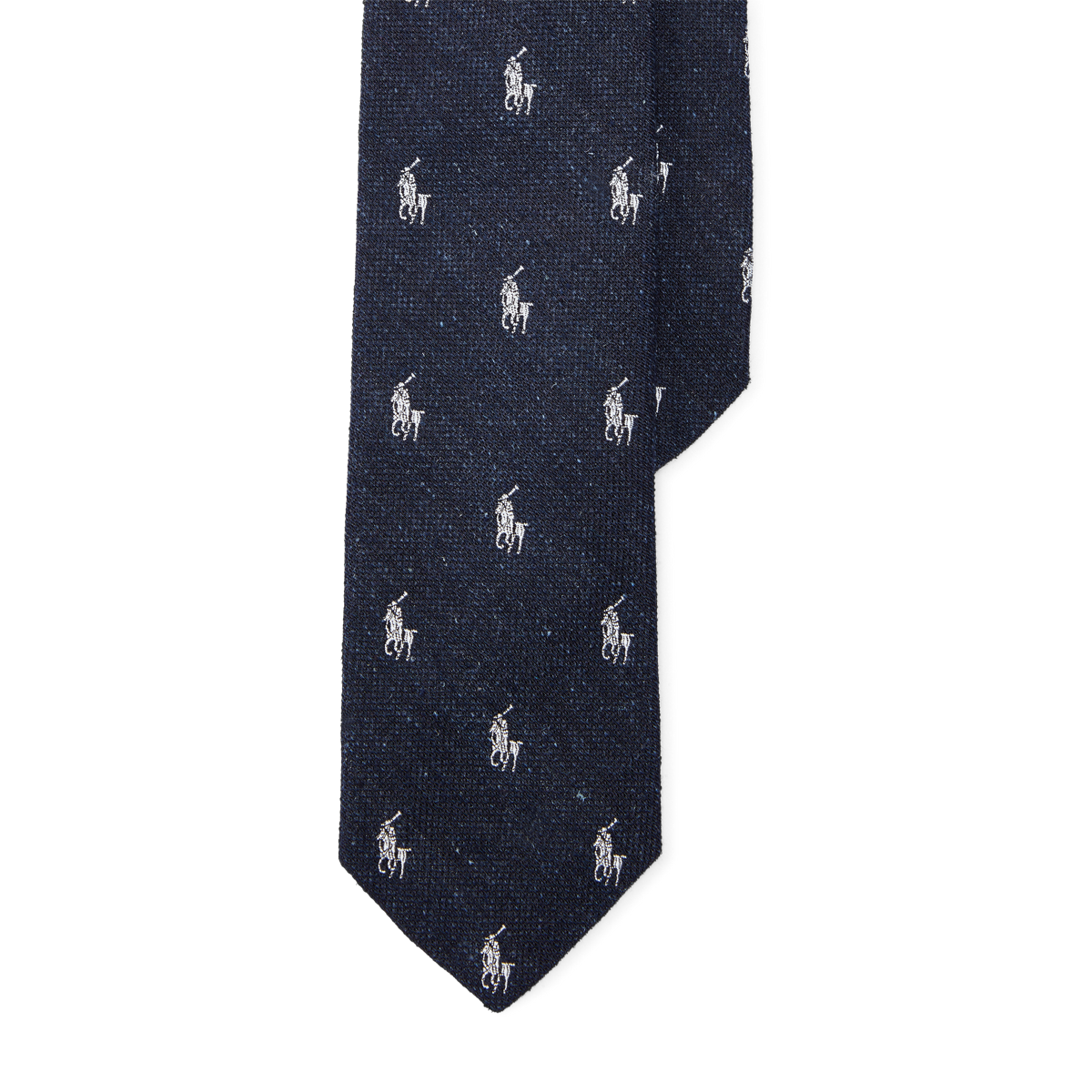Pony Silk Linen Narrow Tie Ties Ties Pocket Squares Ralph Lauren