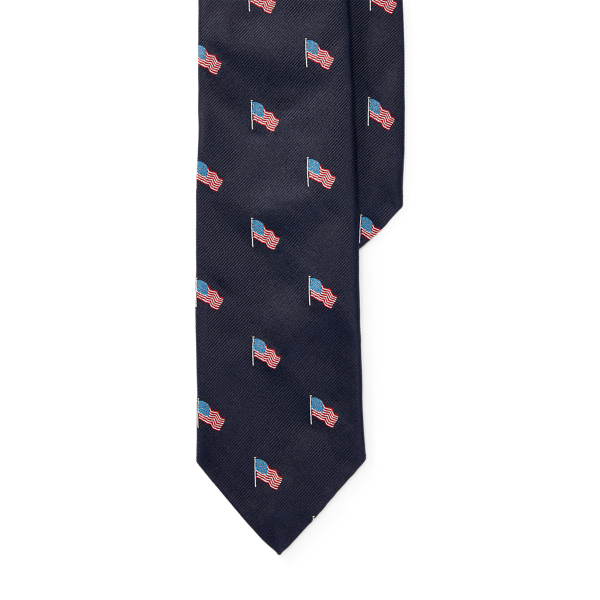 American Flag Silk Narrow Tie | Ties Ties & Pocket Squares | Ralph