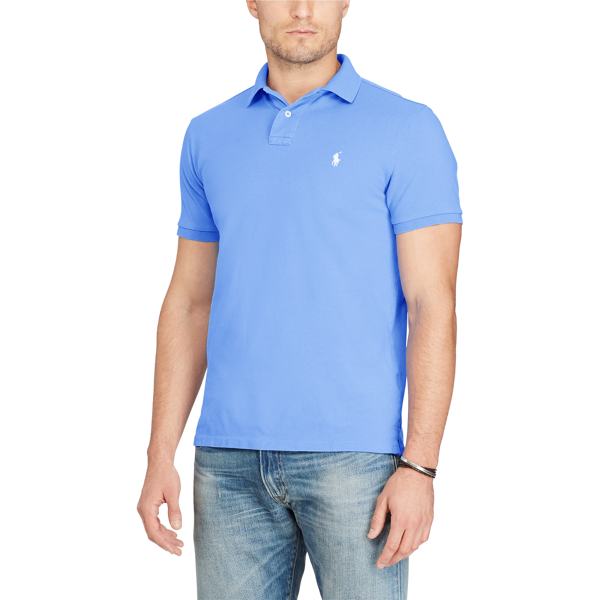 Harbour Island Blue Custom Fit Weathered Mesh Polo Polo Ralph Lauren 3