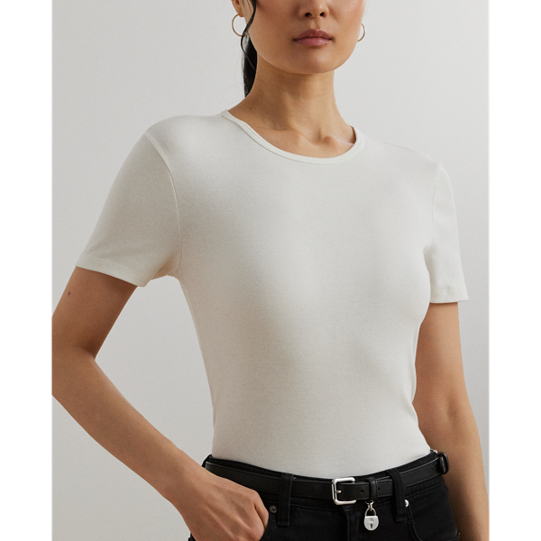 (取寄) ローレン ラルフローレン レディース ピティート ストレッチ コットン ティー Stretch Cotton T-Shirt | Ralph Lauren