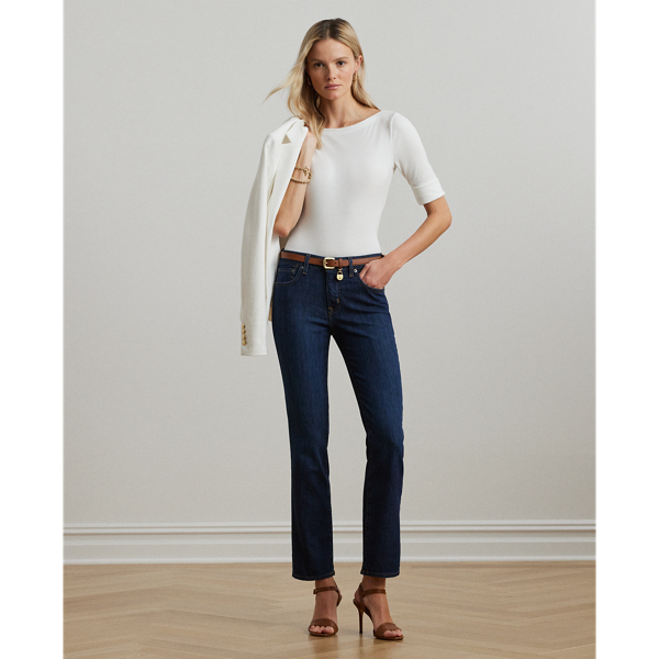 Stretch Cotton Boatneck Tee | Ralph Lauren