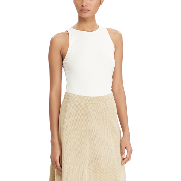 Herbal Milk Slim Stretch Cotton Tank Lauren 3