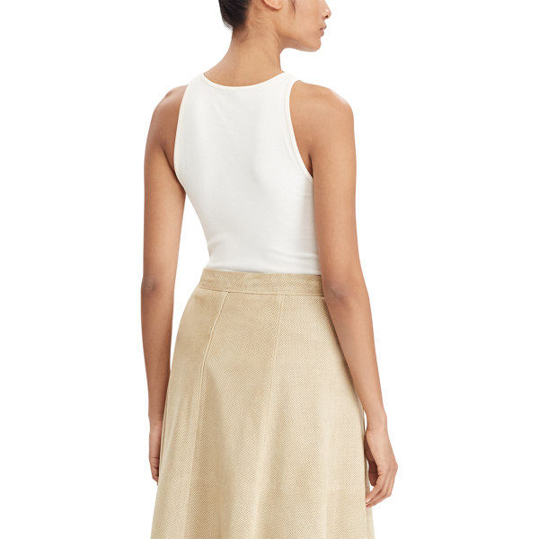Herbal Milk Slim Stretch Cotton Tank Lauren 4