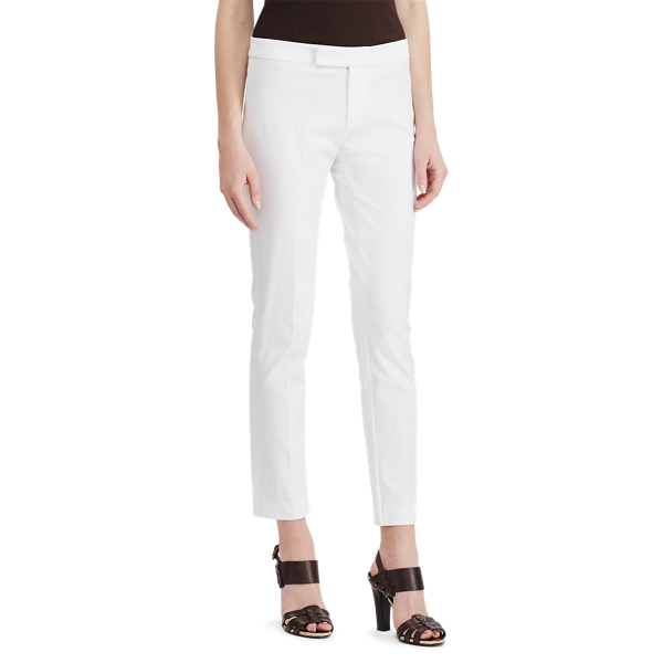 White Stretch Twill Skinny Pant Lauren 3