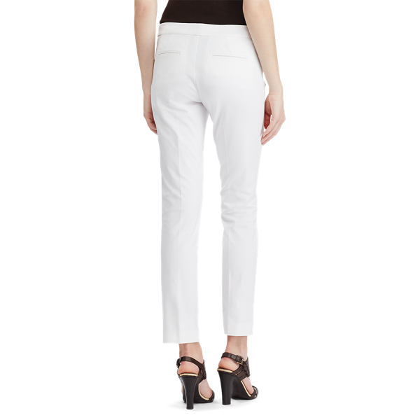 White Stretch Twill Skinny Pant Lauren 4