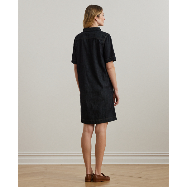 Lauren denim shift dress hotsell