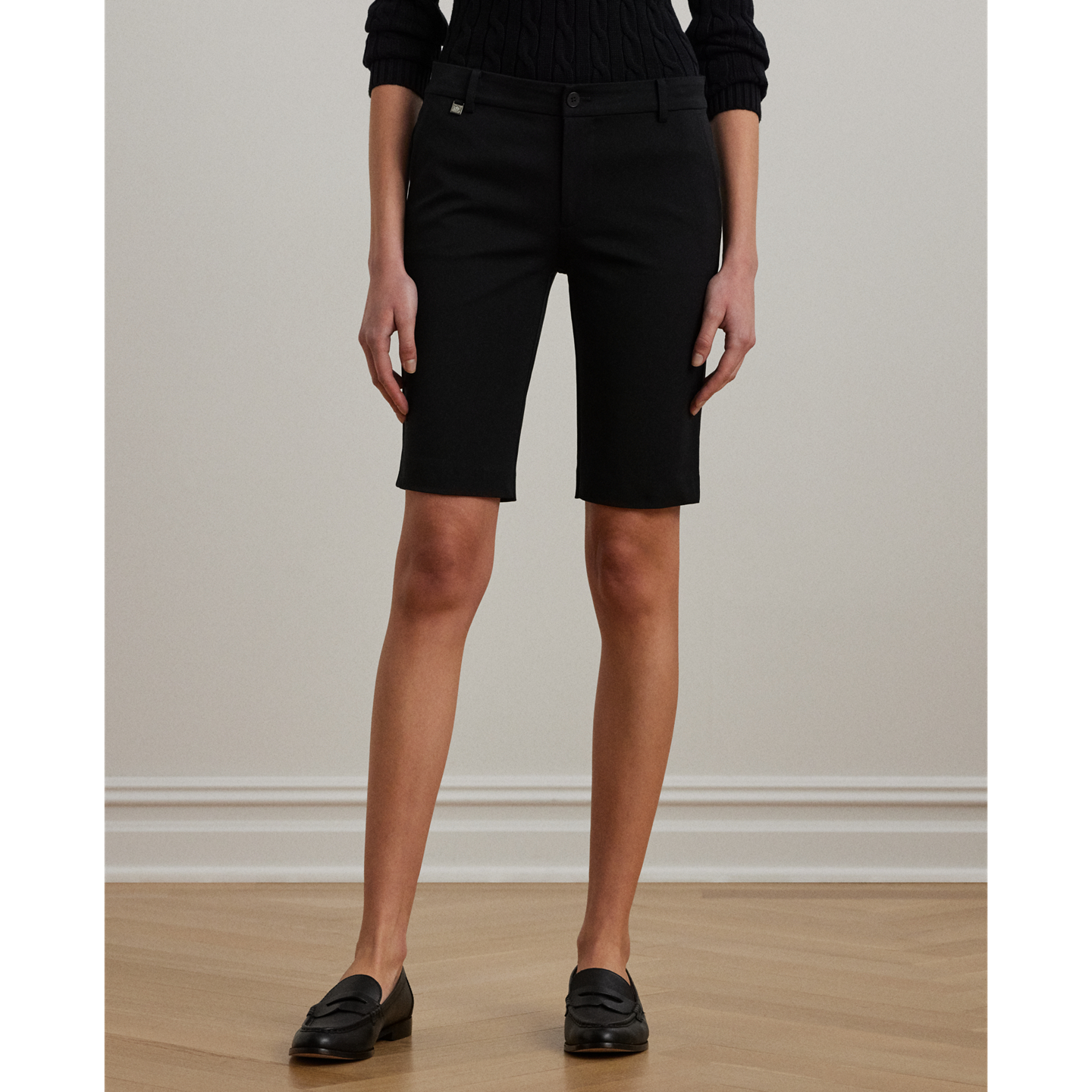 Шорты Ralph Lauren Bi-Stretch Twill Short, цвет: Чёрный — фото 1