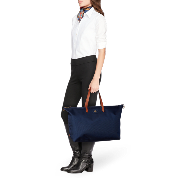 Navy Nylon Darlene Duffel Bag Lauren 6