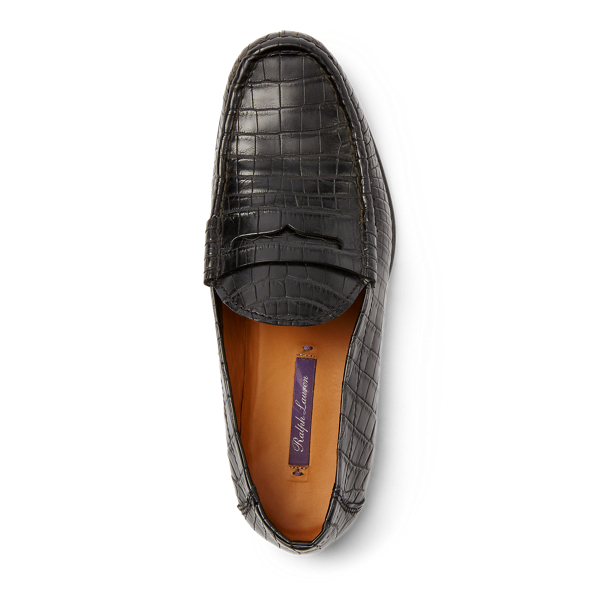 Ralph lauren crocodile loafers clearance