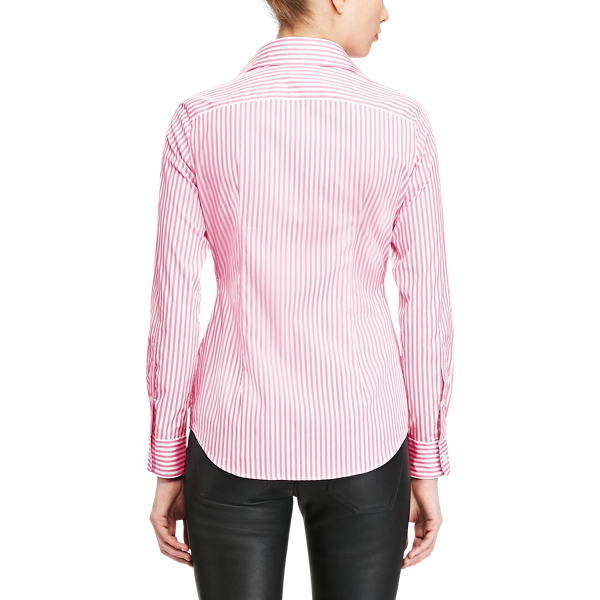 303i Spring Pink/White Striped Poplin Shirt Polo Ralph Lauren 4