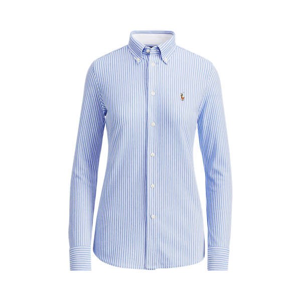 Striped Knit Oxford Shirt for Women Ralph Lauren PT