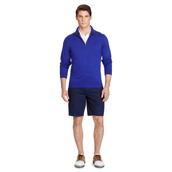Flag Royal Cotton Half-Zip Sweater Polo Golf 2