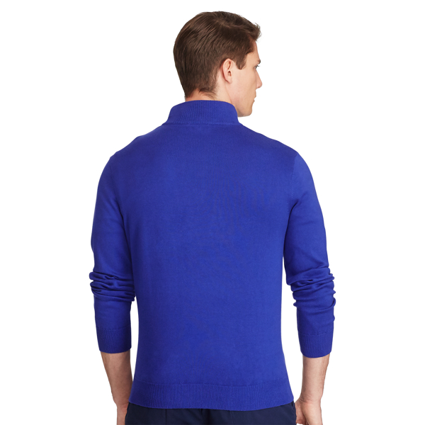 Flag Royal Cotton Half-Zip Sweater Polo Golf 4
