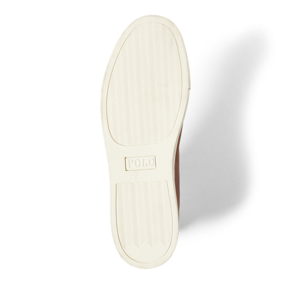 Cuoio Dree Nappa High-Top Sneaker Polo Ralph Lauren 5