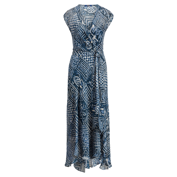 Silk Gauze Wrap Dress Polo Ralph Lauren 1