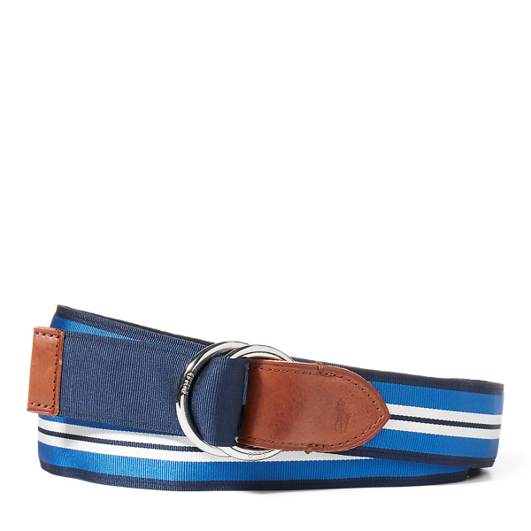 Navy/Light Blue Reversible Grosgrain Belt Polo Ralph Lauren 1