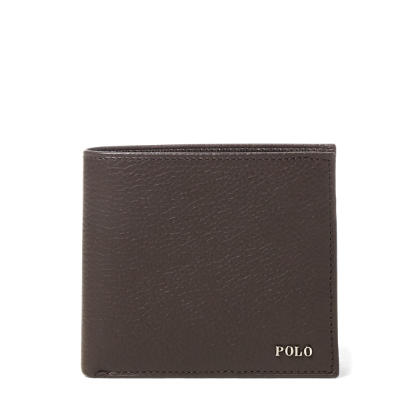 Porte billets en cuir plaque m&eacute;tal Polo Ralph Lauren en 1
