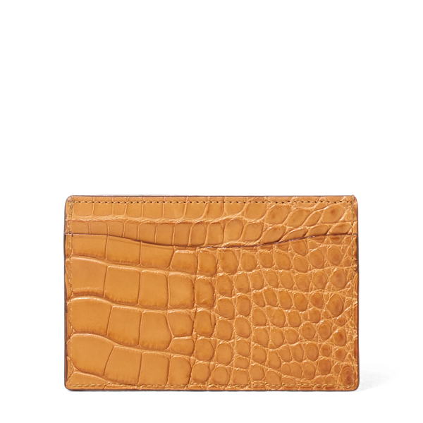 Burnished Alligator Card Case