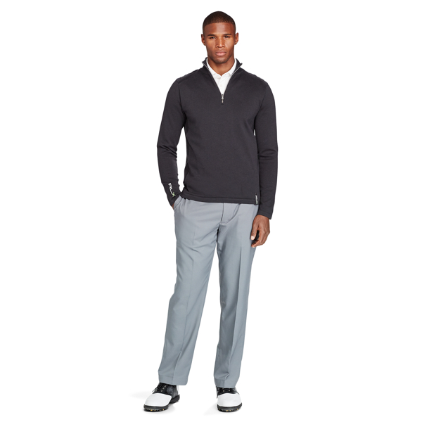 Gina Grey Lined Cotton-Blend Pullover RLX Golf 2
