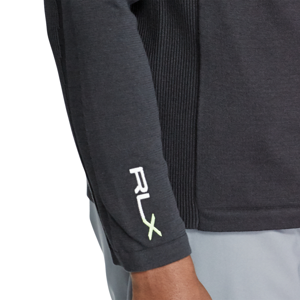 Gina Grey Lined Cotton-Blend Pullover RLX Golf 6